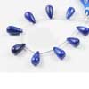 Natural Lapis Luzuli Smooth Tear Drop Beads Strand Length 5 Inches and Size 14mm to 16mm approx.